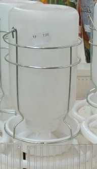 Waterfles plastic met ophanghaak , per stuk